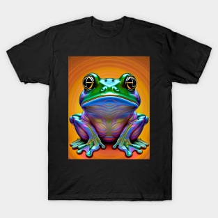 Froggy Animal Spirit (10) - Trippy Psychedelic Frog T-Shirt